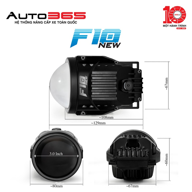 ĐÈN BI GẦM X-LIGHT F10 NEW